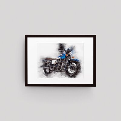 Stampa artistica da parete con moto