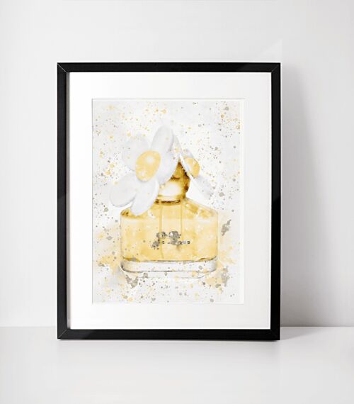 Daisy Perfume Wall Art Print