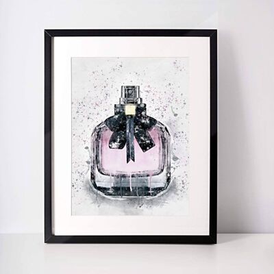 Paris Perfume Bottle Wall Art Print