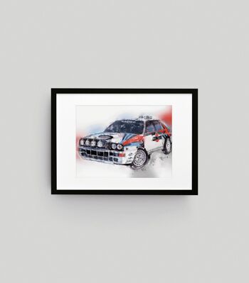 Impression d'art mural Delta Classic Rally Car 1