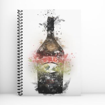 Irisches Sahneflaschen-Notizbuch