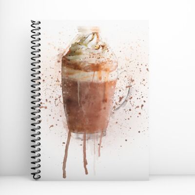 Cahier d'art au chocolat chaud