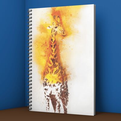 Cuaderno de animales de jirafa