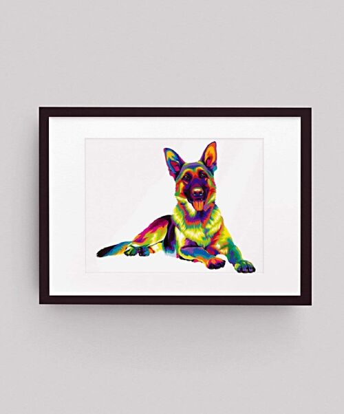 German Shepherd Dog Framed Wall Art