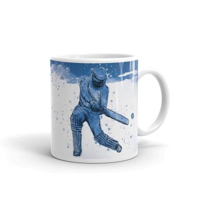 Cricket-Spieler-Kunst-Tasse