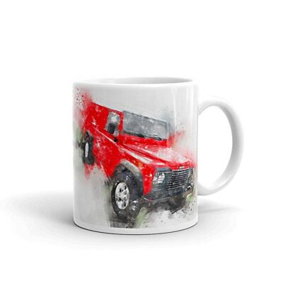Defender Car Art 4x4 Mug