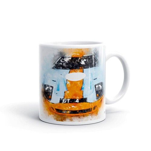 GT40 Race Car Art Mug