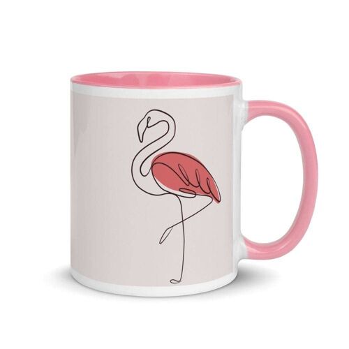 Flamingo Line Art Mug
