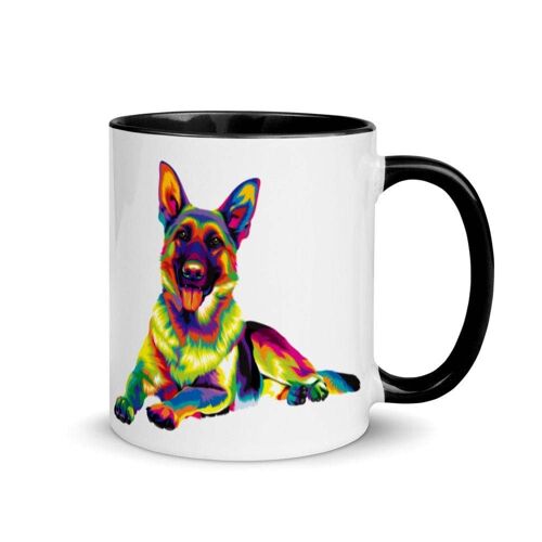 German Shepherd Alsatian Dog Art Mug