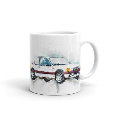 Tasse d'art de voiture à hayon chaud 205 GTI