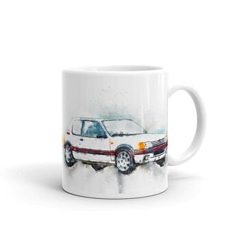 Tasse d'art de voiture à hayon chaud 205 GTI 1