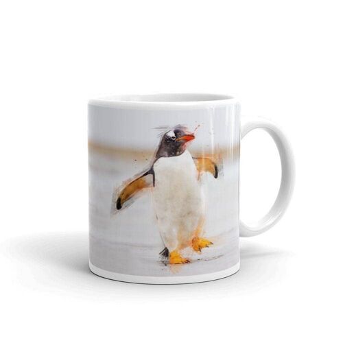 Penguin 'Waddles' Art Mug