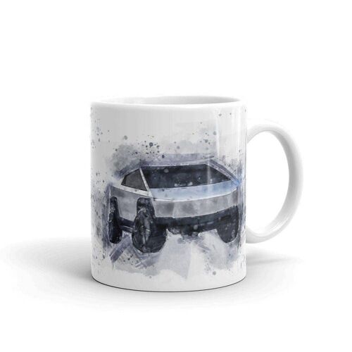 Tesla Cybertruck Style Art Mug