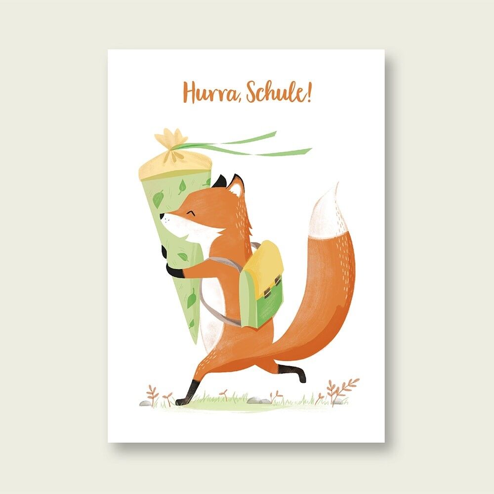 Cartolina Evviva scuola!