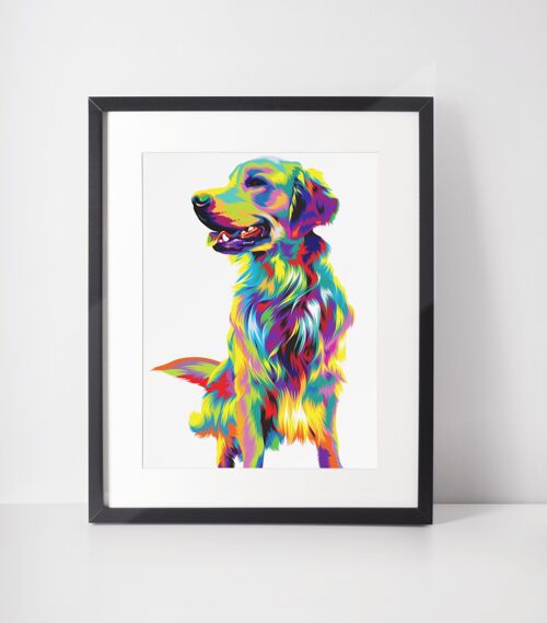 Golden Retriever Dog Art Print