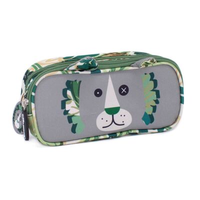 Pencil Case 2 Zippers - Lion