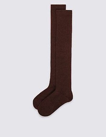 Chaussettes Hautes Unisexe en Coton Bio - Marine 2