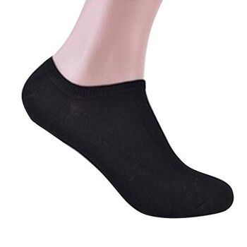 Chaussettes de sport noires ou blanches en coton biologique - Blanc 2