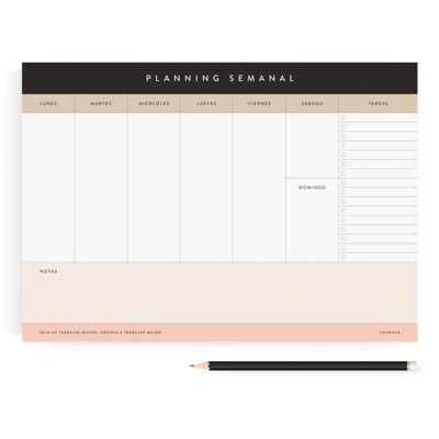 100% productivity planner. Weekly