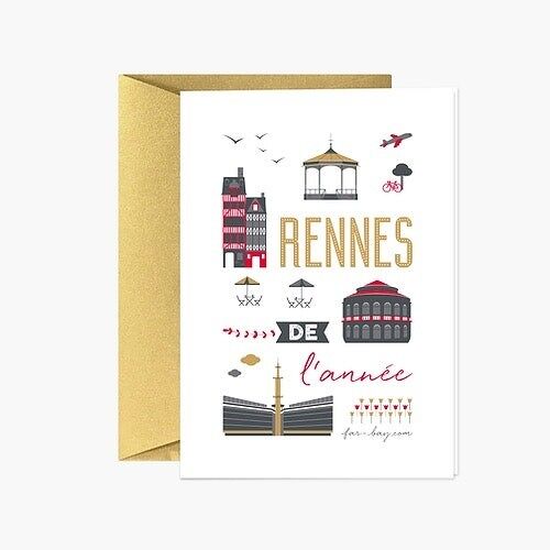 Carte de vœux | Rennes de l'année