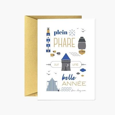 Carte de vœux | Plein phare sur une belle année