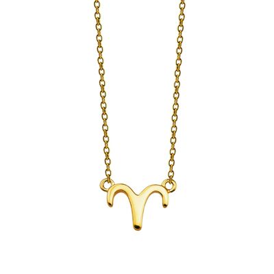 Zodiac Ram Ketting Goldplated ZN004G Jwls4u