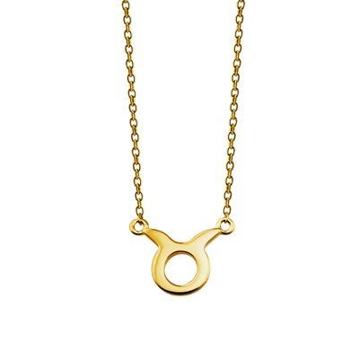 Zodiac Stier Ketting Goldplated ZN005G Jwls4u