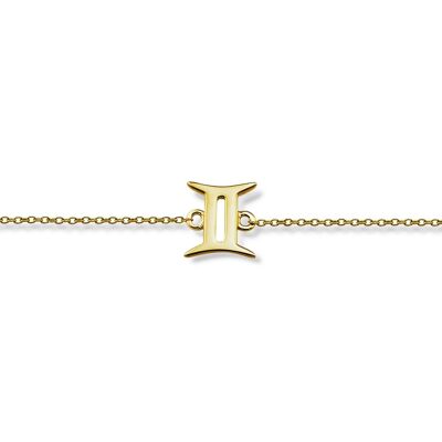 Zodiac Tweelingen Armband Gold-Plated ZB006G Jwls4u