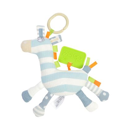 Dolce Primo doudou d'activité zèbre Zack - 27 cm