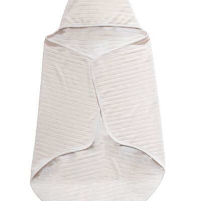 Snoozebaby Bath Cape Organic Cotton Peach Blush - 80x80 cm