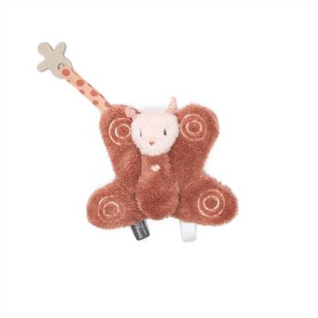 Snoozebaby peluche Bella Butterfly - Dusty Rose 1