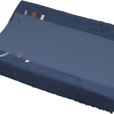Snoozebaby Organic Changing Pad Cover Blue Nights - 45x70 cm