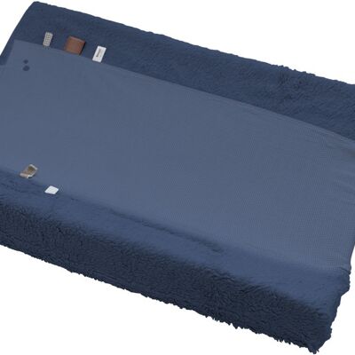 Snoozebaby Organic Changing Pad Cover Blue Nights - 45x70 cm