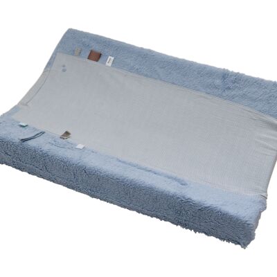 Housse de matelas à langer Bio Snoozebaby Fresh Blue - 45x70 cm