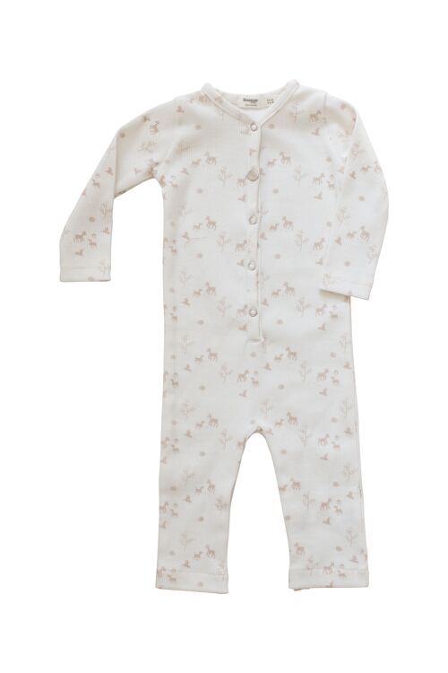 Snoozebaby Organic Baby Suit Peach Blush - Size 62/68