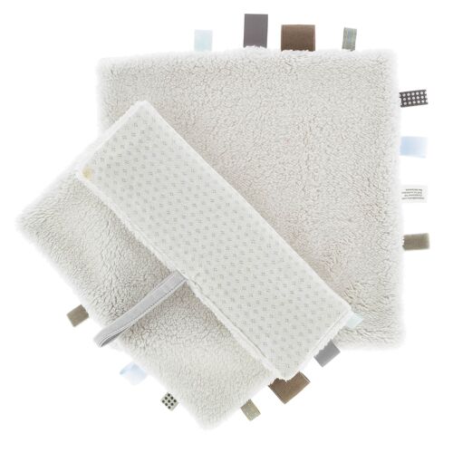 Snoozebaby Organisch Knuffeldoekje Stone Beige - 25x25 cm