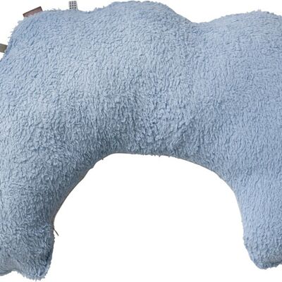 Snoozebaby Organic Nursing Pillow Removable Cover - Fresh Blue