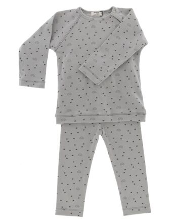 Pyjama Bio Snoozebaby Milky Rust Rainbow - Taille 74/80 1