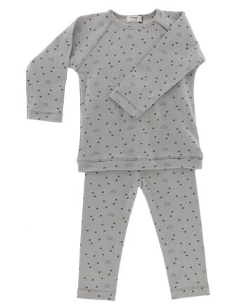 Pyjama Bio Snoozebaby Milky Rust Rainbow - Taille 86/92 1