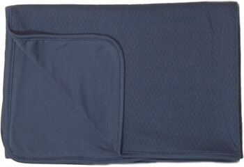 Couverture de berceau bio Snoozebaby Blue Nights - 75x100 cm