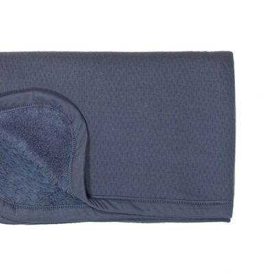 Snoozebaby Organic Crib Blanket Double Layer Blue Nights - 75x100 cm