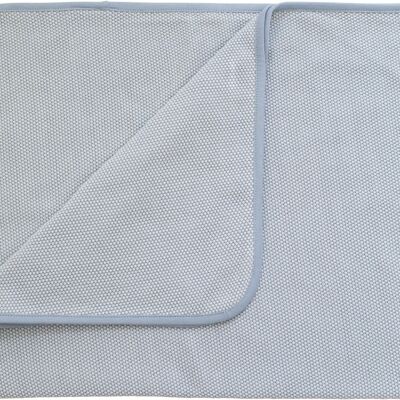 Snoozebaby Organic Crib Blanket Fresh Blue - 75x100 cm