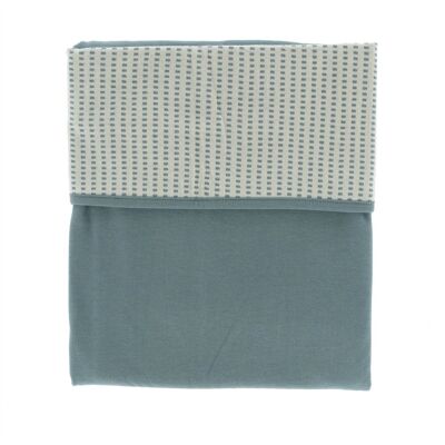 Couverture de berceau bio Snoozebaby Smokey Green - 100x150 cm