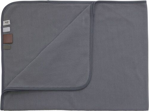 Snoozebaby Organic Crib Blanket Storm Gray - 75x100 cm