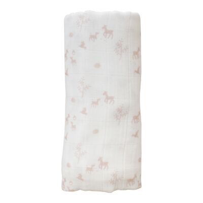 Snoozebaby Organic Wrap Cloth Springtime - 120x120 cm