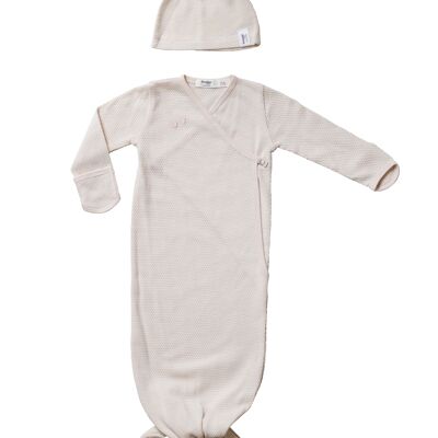 Snoozebaby Sleeping Bag & Pack in 1 incl. Hat Peach Blush - 0-3 months