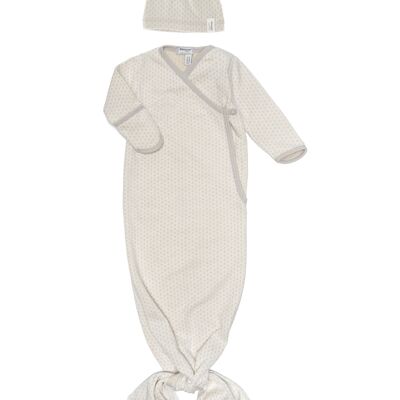 Snoozebaby Saco de Dormir & Pack en 1 incluye Gorro Stone Beige - 0-3 meses