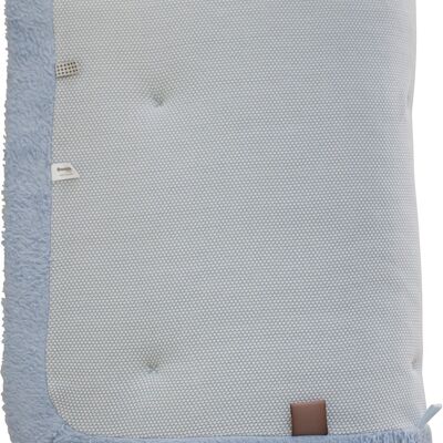 Snoozebaby speel/boxkleed Cheerful Playing Fresh Blue - 75x95 cm