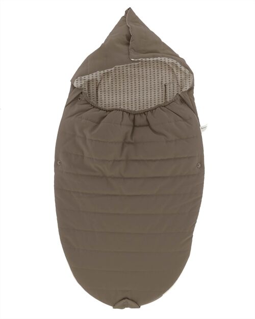 Snoozebaby Voetenzak Autostoel/Babydrager Warm Brown - 80x42 cm