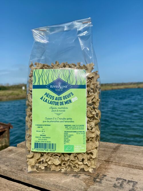 Pâtes aux œufs BIO et laitue de mer 240g - RIVESALINE